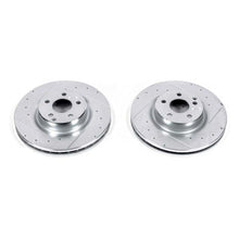 Load image into Gallery viewer, Power Stop 2006 Mercedes-Benz CLS500 Front Evolution Drilled &amp; Slotted Rotors - Pair Brake Rotors - Slot &amp; Drilled PowerStop
