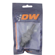 Load image into Gallery viewer, DeatschWerks 8AN Male Flare to Straight 3/8in Single Hose Barb - Anodized Matte Black Fittings DeatschWerks
