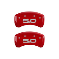 MGP Rear set 2 Caliper Covers Engraved Rear 2015/50 Red finish silver ch | 10203RM52RD