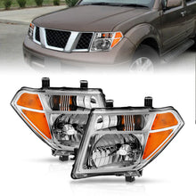 Load image into Gallery viewer, ANZO 2005-2008 Nissan Pathfinder Crystal Headlight Chrome Amber (OE Replacement) Headlights ANZO
