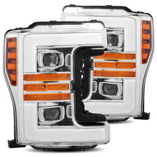 Load image into Gallery viewer, AlphaRex 17-19 Ford F-250 SD PRO-Series Proj Headlights Plank Style Chrome w/Activ Light/Seq Signal Headlights AlphaRex
