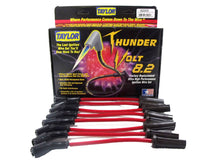 Load image into Gallery viewer, Taylor Cable 82205 ThunderVolt 8.2mm Ignition Wire Set; Red; Stock; 11.75 in.; 180 Deg. Plug Boot; Spark Plug Wire Set Taylor Cable
