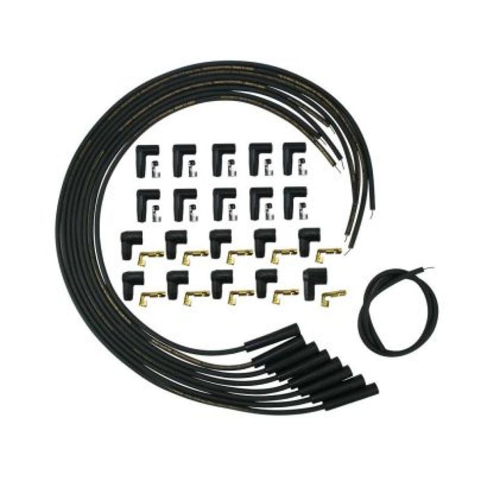 Moroso Universal Mag Tune 90 Degree Ignition Wire Set - Black Spark Plug Wire Sets Moroso   