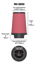 Load image into Gallery viewer, K&amp;N Filter Universal Rubber Filter 5 inch Flange 6 1/2 inch Base 4 3/8 inch Top 7 inch Height Air Filters - Universal Fit K&amp;N Engineering   
