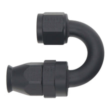 Load image into Gallery viewer, DeatschWerks 8AN Female Swivel 180-Degree Hose End PTFE (Incl Olive Insert) - Anodized Matte Black Fittings DeatschWerks
