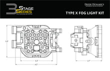 Load image into Gallery viewer, Diode Dynamics SS3 Sport Type X Kit ABL - Yellow SAE Fog Light Accessories and Wiring Diode Dynamics   
