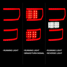 Load image into Gallery viewer, ANZO 18-19 Ford F-150 LED Taillight Black Housing Clear Lens Red Light Bar W/Sequential Tail Lights ANZO
