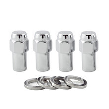 Load image into Gallery viewer, McGard Hex Lug Nut (Long Shank - .946in.) 1/2-20 / 13/16 Hex / 1.85in. Length (4-Pack) - Chrome Lug Nuts McGard
