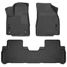 Load image into Gallery viewer, Husky Liners 14 Toyota Highlander Weatherbeater Black Front &amp; 2nd Seat Floor Liners Floor Mats - Rubber Husky Liners
