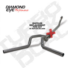Load image into Gallery viewer, Diamond Eye KIT 4in TB MFLR RPLCMENT PIPE DUAL SS: 94-02 DODGE CUMMINS 5.9L Turbo Back Diamond Eye Performance
