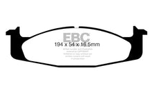 Load image into Gallery viewer, EBC 94-96 Ford Bronco 5.0 Yellowstuff Front Brake Pads Brake Pads - Performance EBC   
