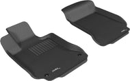 3D MAXpider 2008-2014 Mercedes-Benz C-Class W204 Kagu 1st Row Floormat - Black Floor Mats - Rubber 3D MAXpider   