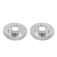 Power Stop 16-18 Fiat 500X Rear Evolution Drilled & Slotted Rotors - Pair Brake Rotors - Slot & Drilled PowerStop