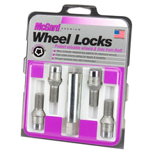 Load image into Gallery viewer, McGard Wheel Lock Bolt Set - 4pk. (Tuner / Cone Seat) M12X1.5 / 17mm Hex / 22.4mm Shank L. - Chrome Wheel Bolts McGard
