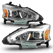 Load image into Gallery viewer, ANZO 13-15 Nissan Altima (w/o Factory HID Bulbs) Projector Headlights - w/ Light Bar Chrome Housing Headlights ANZO
