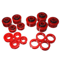 Load image into Gallery viewer, Energy Suspension 99-07 Ford F-250/F-350 SD 2/4WD Crew Cab Body Mount Set - Red Bushing Kits Energy Suspension
