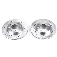 Load image into Gallery viewer, Power Stop 88-91 Honda Civic Front Evolution Drilled &amp; Slotted Rotors - Pair Brake Rotors - Slot &amp; Drilled PowerStop   
