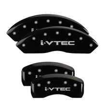 Load image into Gallery viewer, MGP 4 Caliper Covers Engraved Front &amp; Rear Vtech Yellow Finish Black Char 2004 Honda S2000 Caliper Covers MGP   
