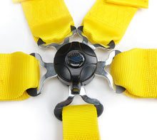 Load image into Gallery viewer, NRG 5PT 3in. Seat Belt Harness / Cam Lock - Yellow Seat Belts &amp; Harnesses NRG
