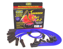 Load image into Gallery viewer, Taylor Cable 84676 ThunderVolt 8.2mm Ignition Wire Set; Blue; Stock; 11.75 in.; 180 Deg. Plug Boot; Spark Plug Wire Set Taylor Cable
