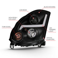 Load image into Gallery viewer, ANZO 2003-2007 Infiniti G35 Projector Headlight Plank Style Black (HID Compatible, No HID Kit ) Headlights ANZO
