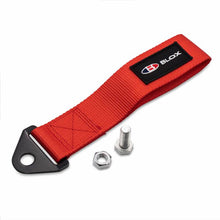Load image into Gallery viewer, BLOX Racing Universal Tow Strap With BLOX Logo - Red Tow Straps BLOX Racing
