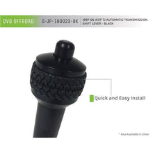 Load image into Gallery viewer, DV8 Offroad 1997-06 Jeep TJ Auto Shift Lever Black Shift Knobs DV8 Offroad
