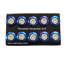 Load image into Gallery viewer, NRG Fender Washer Kit (TI Series) M6 Bolts/SS For Plastic (Silver Washer/TI Burn Screw) - Set of 10 Hardware Kits - Other NRG
