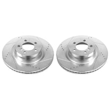 Load image into Gallery viewer, Power Stop 06-09 Land Rover Range Rover Front Evolution Drilled &amp; Slotted Rotors - Pair Brake Rotors - Slot &amp; Drilled PowerStop
