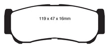 Load image into Gallery viewer, EBC 07-09 Hyundai Santa Fe 2.7 Greenstuff Rear Brake Pads Brake Pads - Performance EBC   
