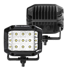 Load image into Gallery viewer, Go Rhino Xplor Bright Series Sideline Cube LED Spot Light Kit (Surface Mount) 4x3 - Blk (Pair) Light Bars &amp; Cubes Go Rhino   
