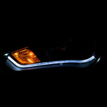 Load image into Gallery viewer, ANZO 2013-2015 Hyundai Genesis Projector Headlights w/ Plank Style Design Black (HID Compatible) Headlights ANZO
