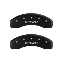 Load image into Gallery viewer, MGP 4 Caliper Covers Engraved Front Escalade Engraved Rear ESV Red finish silver ch Caliper Covers MGP
