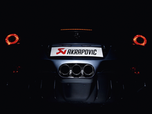Load image into Gallery viewer, Akrapovic 10-15 Ferrari 458 Italia/458 Spyder Slip-On Line (Titanium) w/ Carbon Tips Muffler Akrapovic   
