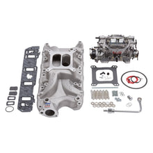 Load image into Gallery viewer, Edelbrock Manifold And Carb Kit Performer RPM Small Block Ford 289-302 Natural Finish Intake Manifolds Edelbrock
