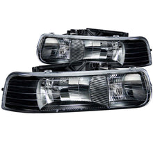 Load image into Gallery viewer, ANZO 1999-2002 Chevrolet Silverado 1500 Crystal Headlights Black Headlights ANZO
