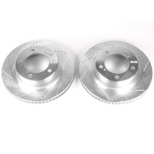 Load image into Gallery viewer, Power Stop 08-11 Lexus LX570 Front Evolution Drilled &amp; Slotted Rotors - Pair Brake Rotors - Slot &amp; Drilled PowerStop   
