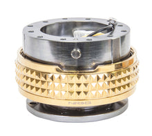 Load image into Gallery viewer, NRG Quick Release Kit - Pyramid Edition - Gunmetal Body / Chrome Gold Pyramid Ring Quick Release Adapters NRG
