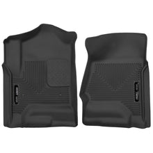 Load image into Gallery viewer, Husky Liners 14 Chevrolet Silverado 1500 / GMC Sierra 1500 X-Act Contour Black Front Floor Liners Floor Mats - Rubber Husky Liners
