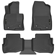 Husky Liners 2017 Mazda CX-9 WeatherBeater Cargo Liner (Front and Second Rows) - Black Floor Mats - Rubber Husky Liners