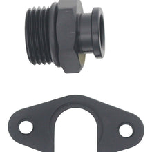 Load image into Gallery viewer, DeatschWerks 8AN ORB to Polaris RZR Turbo OE Regulator Adapter - Anodized Matte Black Fuel Components Misc DeatschWerks
