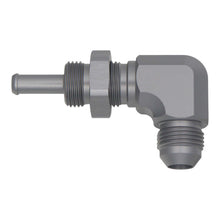 Load image into Gallery viewer, DeatschWerks 8AN Male Flare To 5/16in. Male Barb Bulkhead Adapter 90-Degree (Incl. Nut) Fittings DeatschWerks
