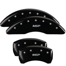 Load image into Gallery viewer, MGP 4 Caliper Covers Engraved Front &amp; Rear MGP Black finish silver ch Caliper Covers MGP
