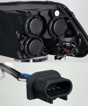 Load image into Gallery viewer, AlphaRex 09-18 Dodge Ram 1500HD PRO-Series Proj Headlights Plank Style Black w/Seq Signal/Smoked DRL Headlights AlphaRex
