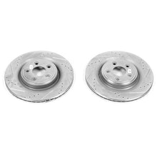 Load image into Gallery viewer, Power Stop 06-08 Jaguar S-Type Rear Evolution Drilled &amp; Slotted Rotors - Pair Brake Rotors - Slot &amp; Drilled PowerStop
