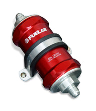 Load image into Gallery viewer, Fuelab 848 In-Line Fuel Filter Standard -6AN In/Out 6 Micron Fiberglass w/Check Valve - Red Fuel Filters Fuelab
