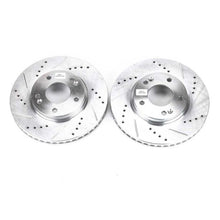 Load image into Gallery viewer, Power Stop 09-12 Hyundai Elantra Front Evolution Drilled &amp; Slotted Rotors - Pair Brake Rotors - Slot &amp; Drilled PowerStop   
