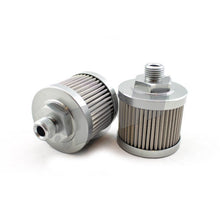 Load image into Gallery viewer, DeatschWerks Stainless Steel 6AN 100 Micron Universal Fuel Pump Pre-Filter Fuel Filters DeatschWerks
