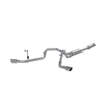 Load image into Gallery viewer, MBRP 2021+ Ford F150 2.7L/3.5L/5.0L 3in Aluminized Steel Cat-Back 2.5in Dual Split Side Exhaust Catback MBRP
