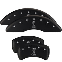 Load image into Gallery viewer, MGP Rear set 2 Caliper Covers Engraved Rear Tiffany Snake Black finish silver ch Caliper Covers MGP

